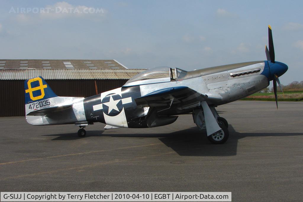 G-SIJJ, 1944 North American P-51D Mustang C/N 122-31894 (44-72035), 44-72035 a 1944 Nort American P51D Mustang at Turweston mark 44-72035