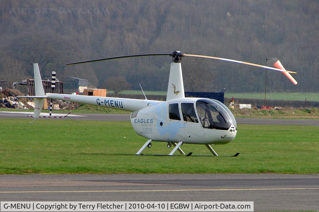G-MENU, 2008 Robinson R44 Raven II C/N 12664, Robinson R 44 at Wellesbourne
