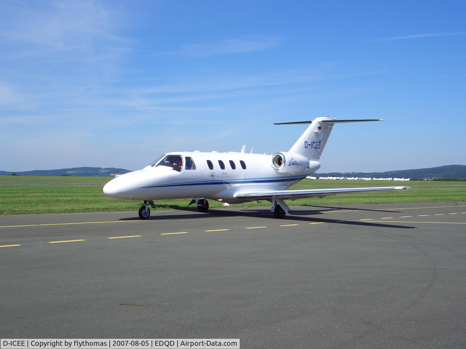 D-ICEE, 1995 Cessna 525 CitationJet C/N 525-0096, Cessna 525  Bayreuth Airport