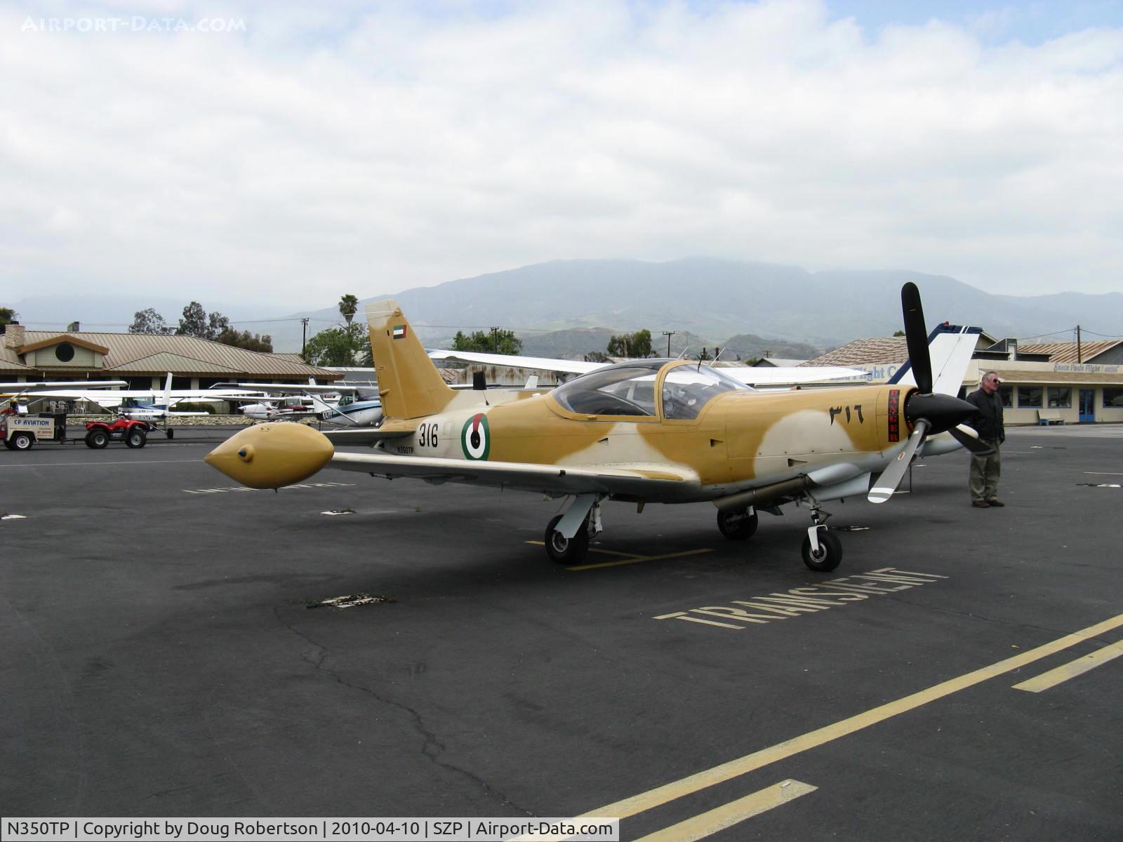 N350TP, 1983 SIAI-Marchetti SF-260TP C/N 011/62-004, 1983 Siai-Marchetti SF.260TP, Allison 250-B17 Tri-blade Turboprop 385 shp, UAE flagged