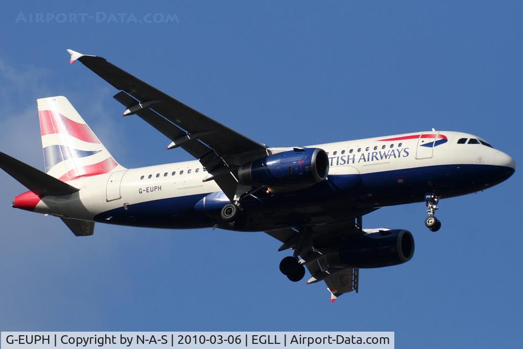 G-EUPH, 2000 Airbus A319-131 C/N 1225, Arriving 09L