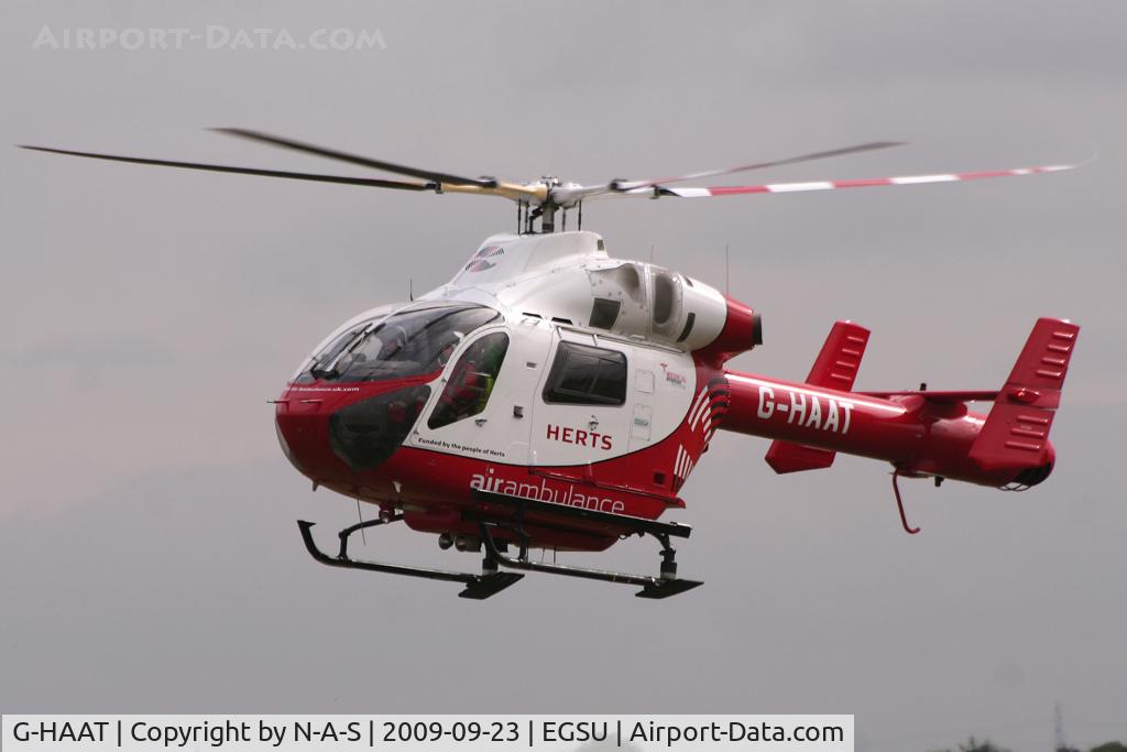 G-HAAT, 2000 McDonnell Douglas MD-900 Explorer C/N 900-00081, Arriving to the static side of Helitech 2009