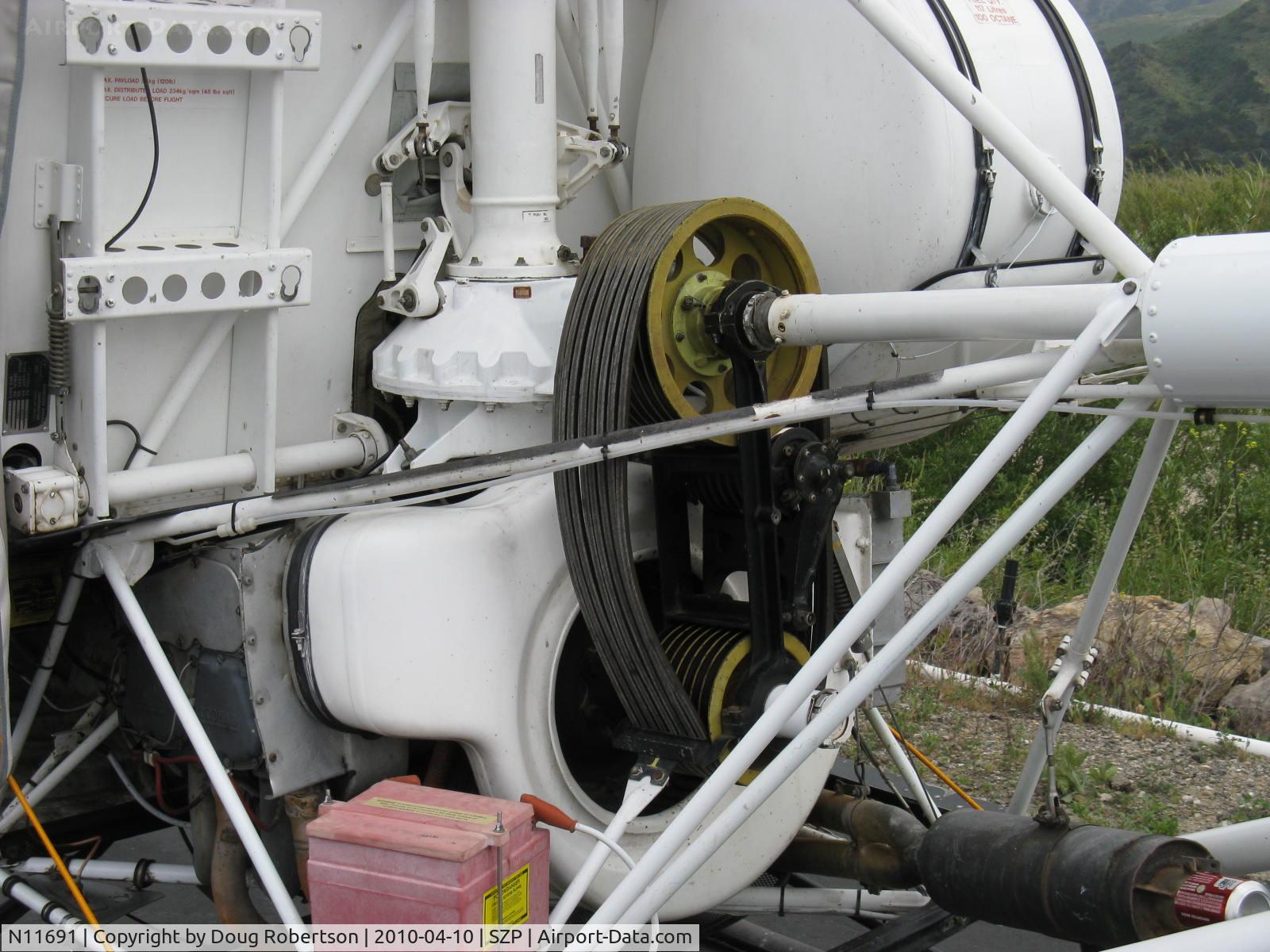 N11691, Schweizer 269C C/N S-1486, Schweizer 300C (269C), Lycoming HIO-360-D1A derated from 225 Hp to 190 Hp, anti-torque rotor drive belts