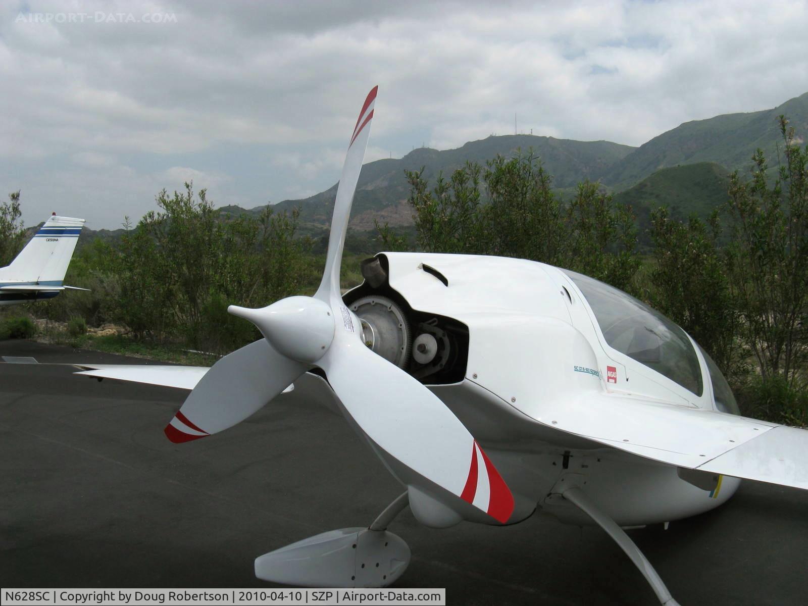 N628SC, Gyroflug SC-01B-160 Speed Canard C/N S-29, Gyroflug SC 01 B 160 SPEED CANARD, Lycoming O-320-D-1A 160 Hp pusher, Experimental class, von Deutschland, new Catto crescent tip tri-blade prop and tweaked spinner