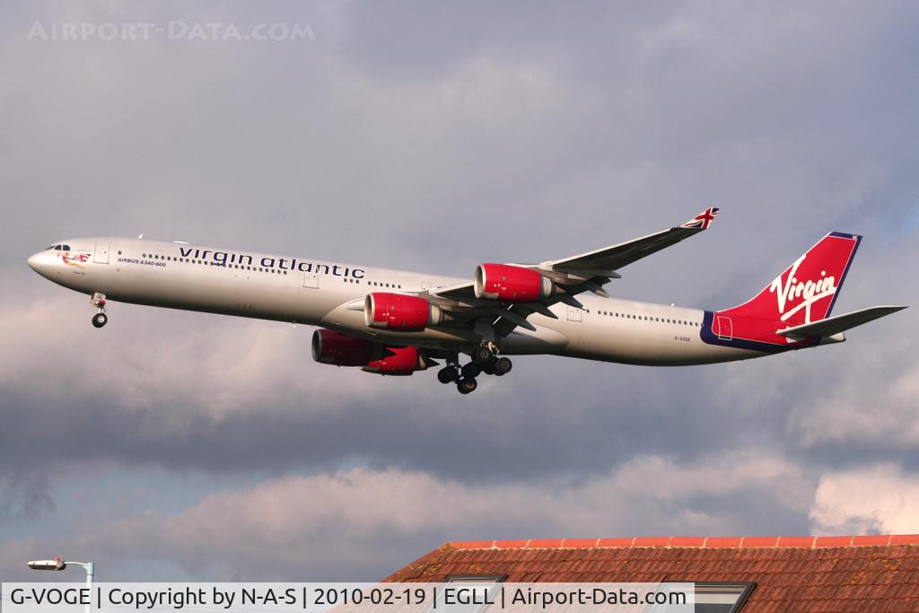 G-VOGE, 2002 Airbus A340-642 C/N 416, Arriving 27L