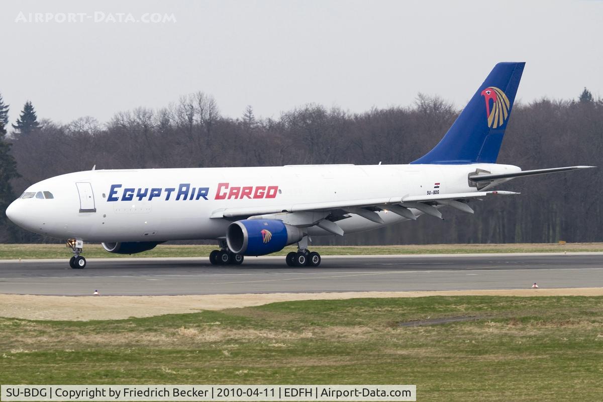 SU-BDG, 1982 Airbus A300B4-203 C/N 200, backtrack RW21 for departure on RW03