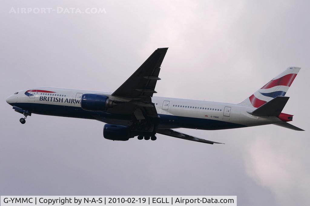 G-YMMC, 2000 Boeing 777-236 C/N 30304, Departing 27L