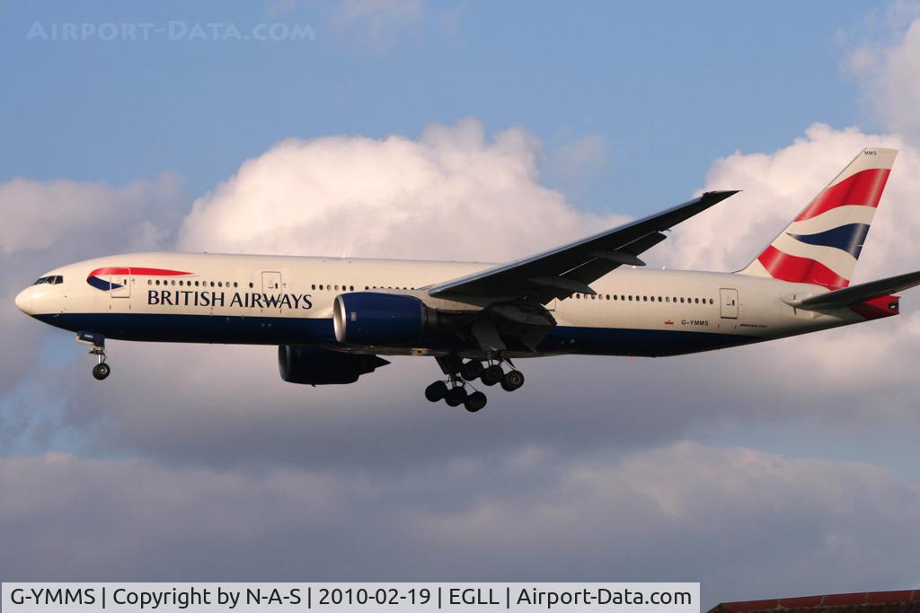G-YMMS, 2009 Boeing 777-236/ER C/N 36517, Arriving 27L