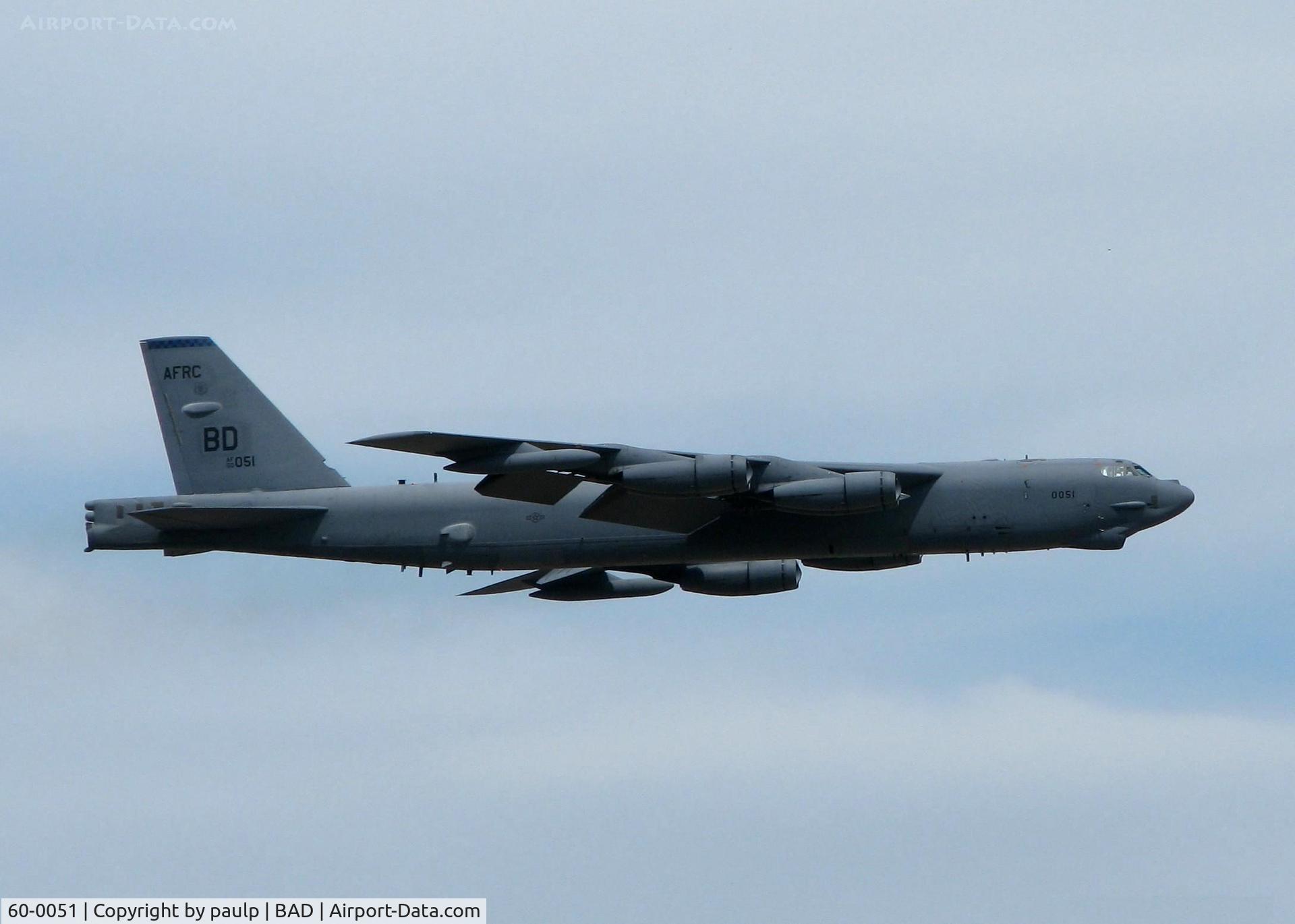 60-0051, 1960 Boeing B-52H Stratofortress C/N 464416, Touch and go at Barksdale Air Force Base.