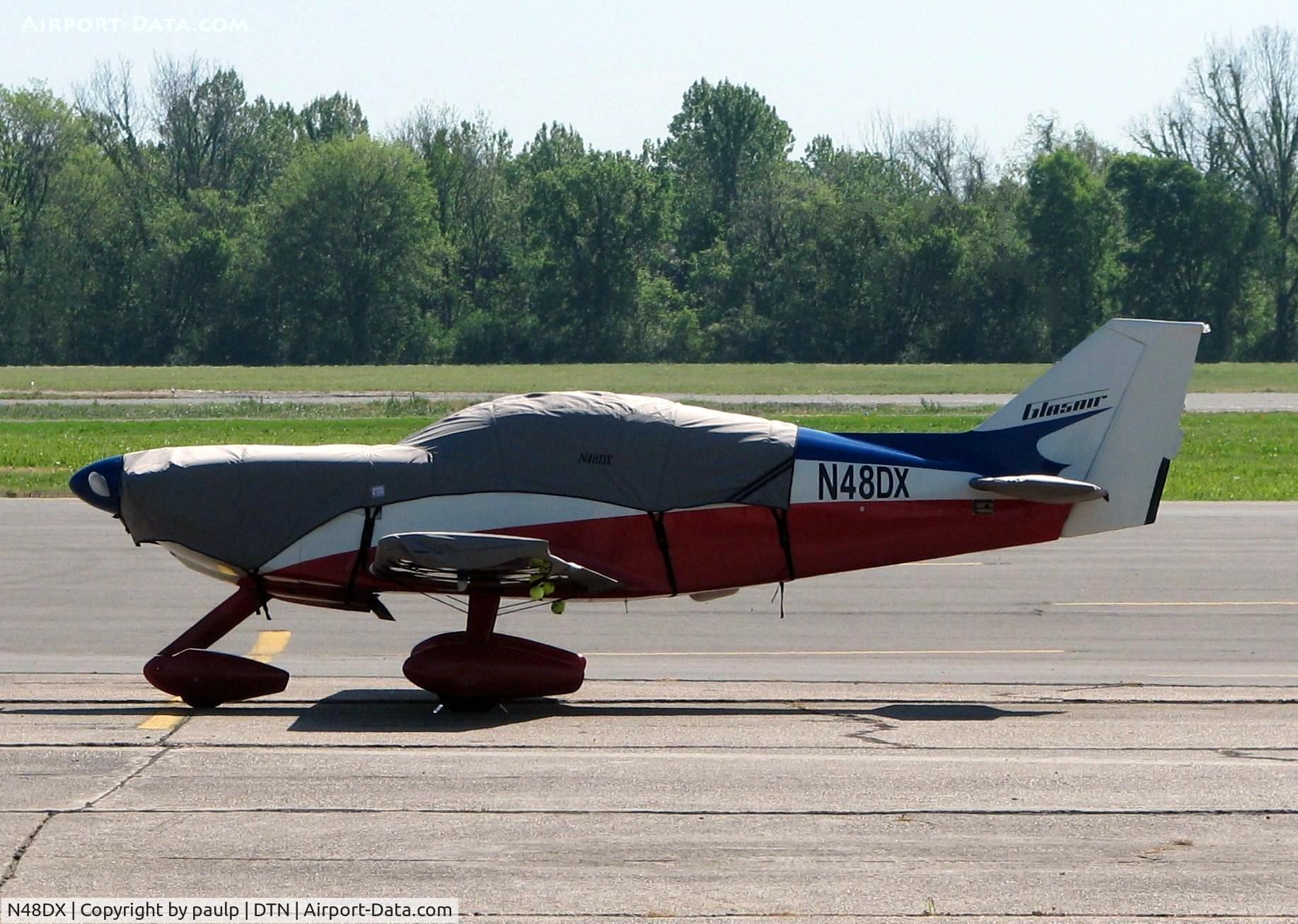N48DX, 2003 Stoddard-Hamilton Glasair I FT C/N 386, At Downtown Shreveport.