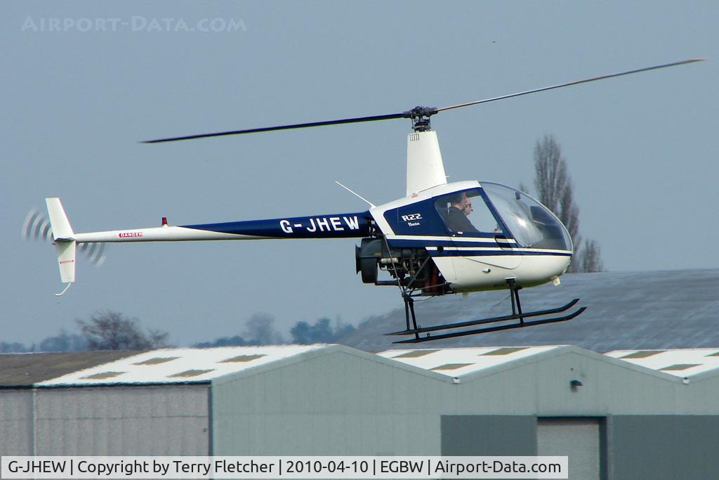 G-JHEW, 1987 Robinson R22 Beta C/N 0672, Robinson R 22 at Wellesbourne