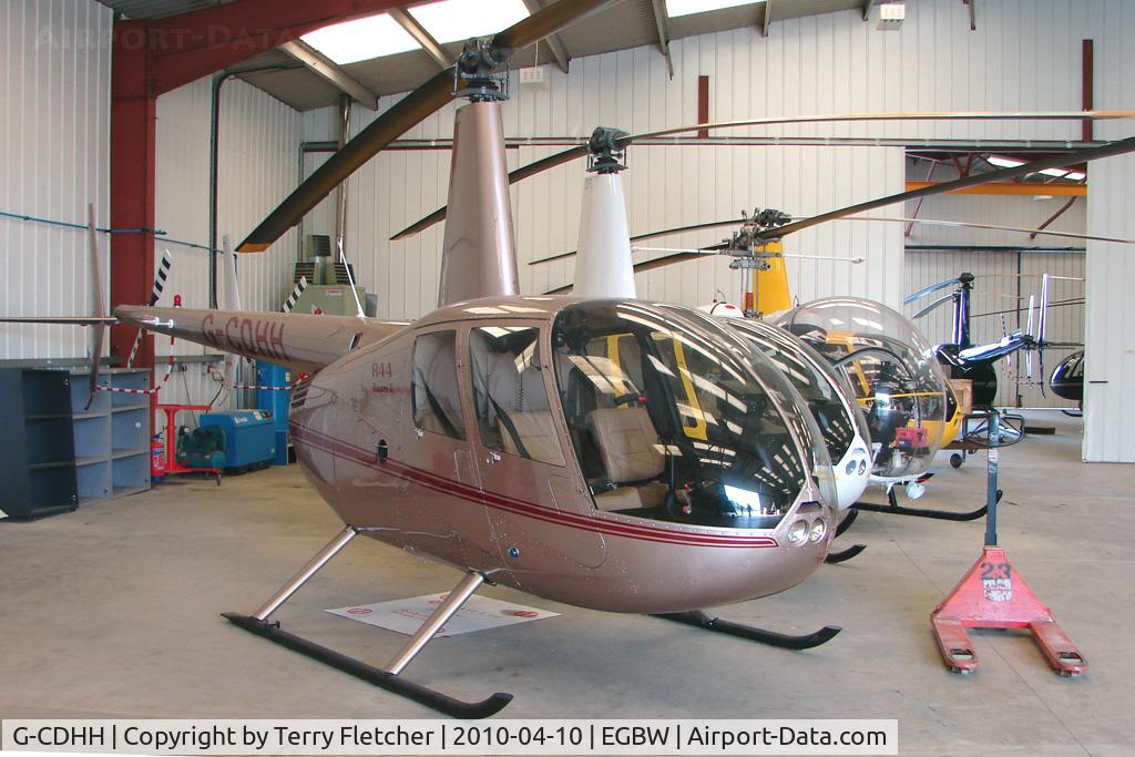 G-CDHH, 2005 Robinson R44 Raven II C/N 10660, Robinson R 44 at Wellesbourne