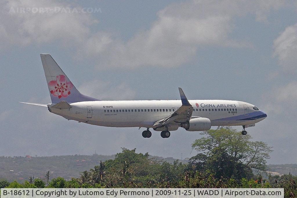 B-18612, Boeing 737-809 C/N 30173, China Airlines