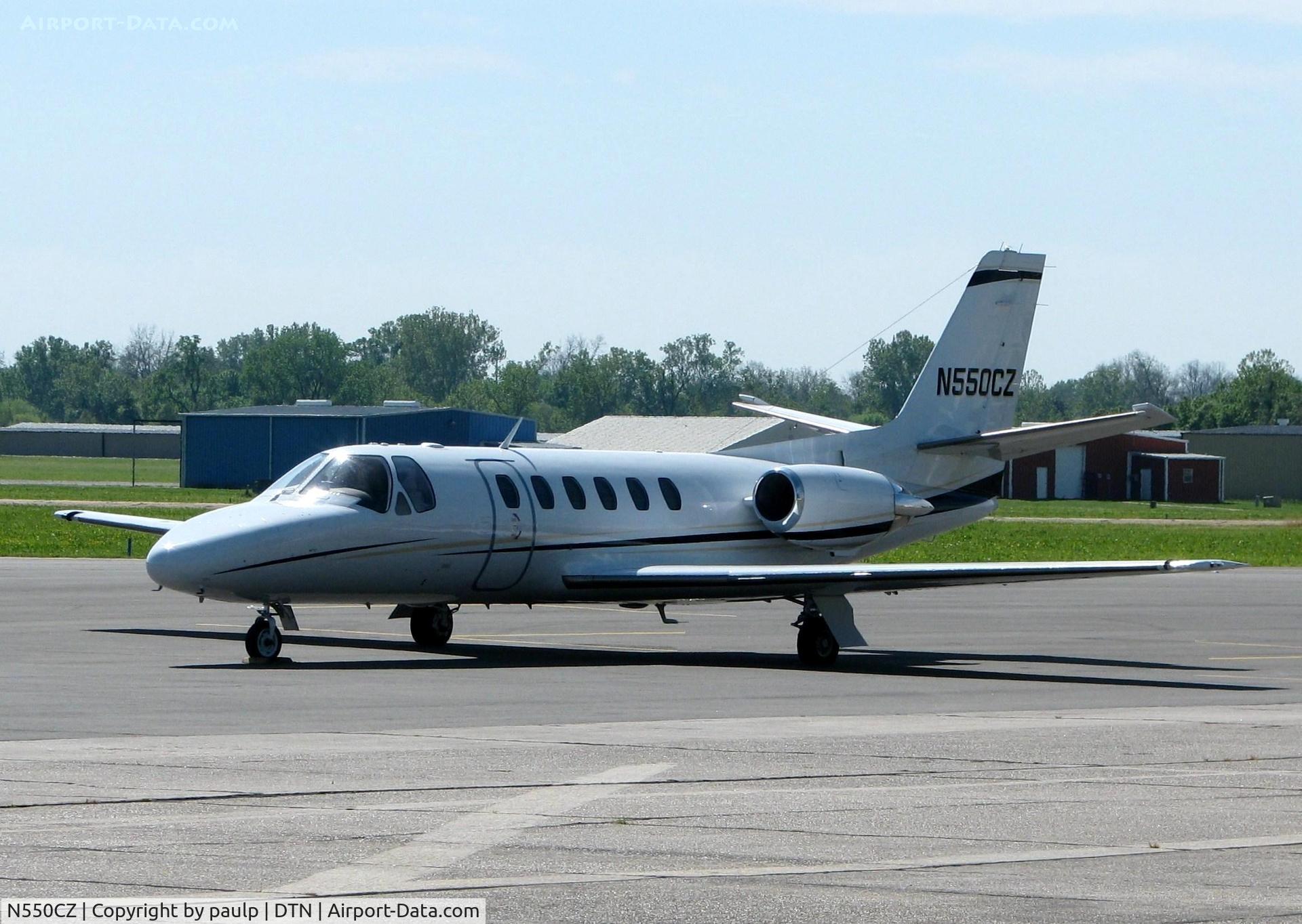 N550CZ, 1987 Cessna S550 Citation IIS C/N S550-0128, At Downtown Shreveport.