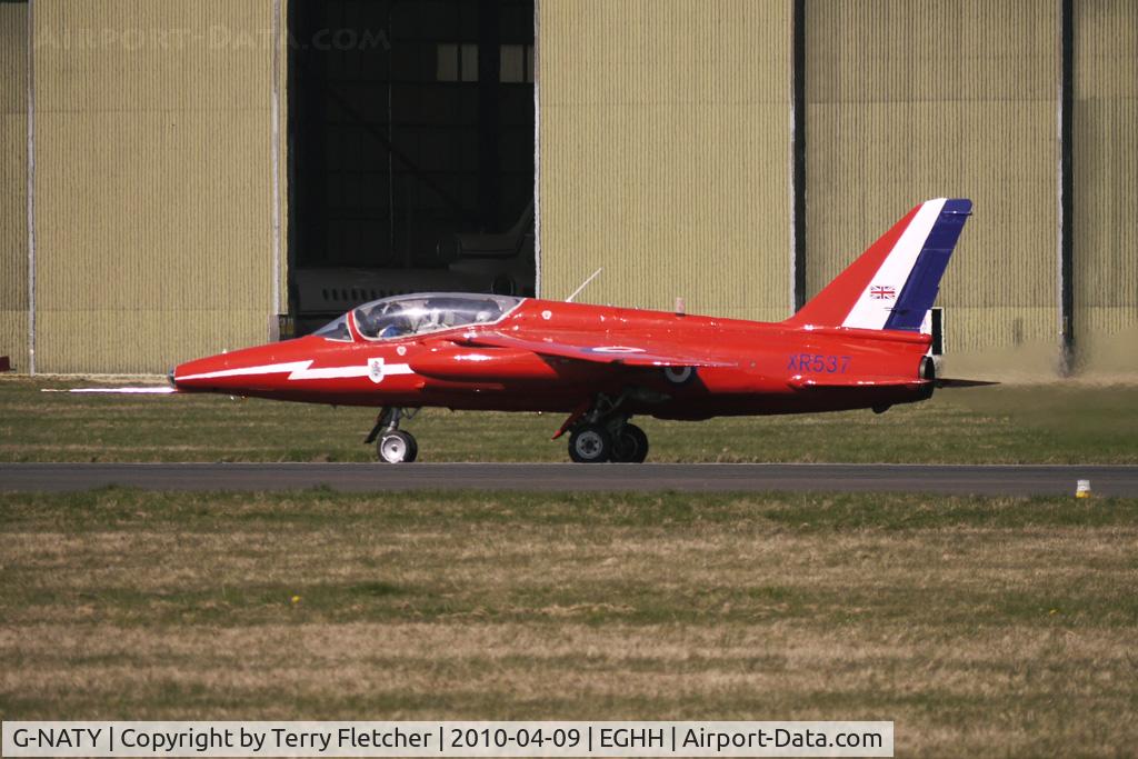G-NATY, 1963 Hawker Siddeley Gnat T.1 C/N FL548, At Bournemouth