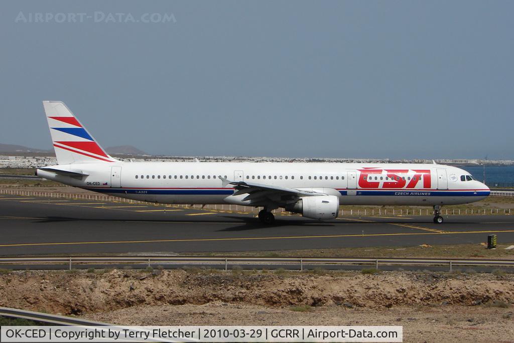 OK-CED, 1997 Airbus A321-211 C/N 684, CSA A321 at Arrecife
