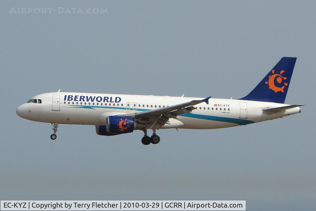 EC-KYZ, 2008 Airbus A320-214 C/N 3758, Iberworld A320 at Arrecife