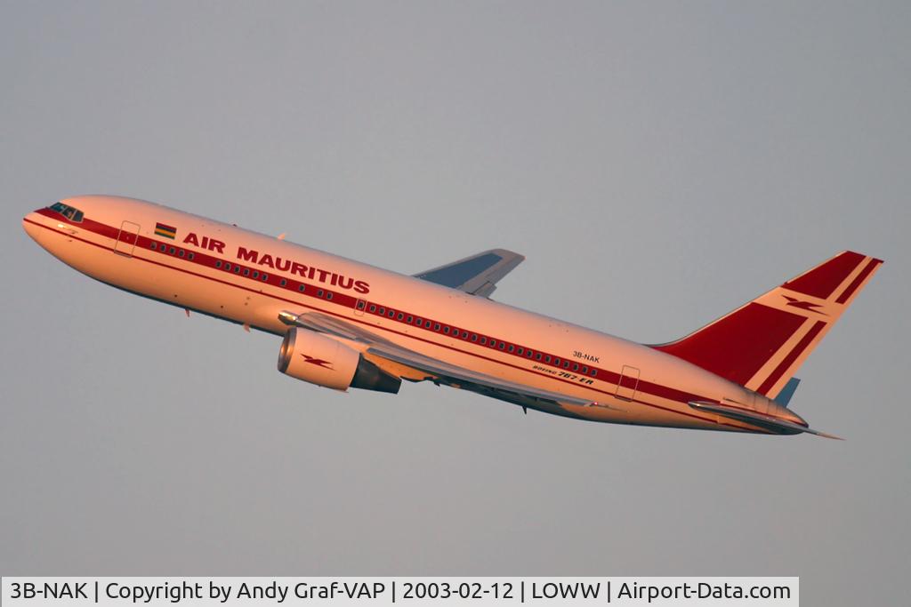 3B-NAK, 1988 Boeing 767-23B/ER C/N 23973, Air Mauritius 767-200