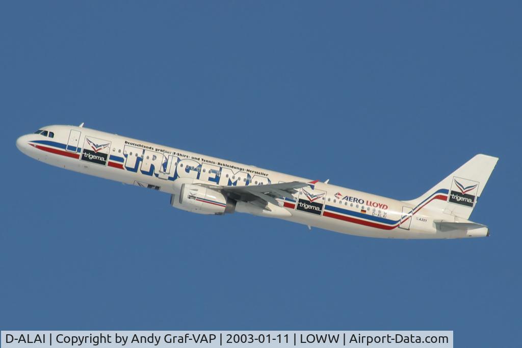 D-ALAI, 1999 Airbus A321-231 C/N 954, Aero Lloyd A321