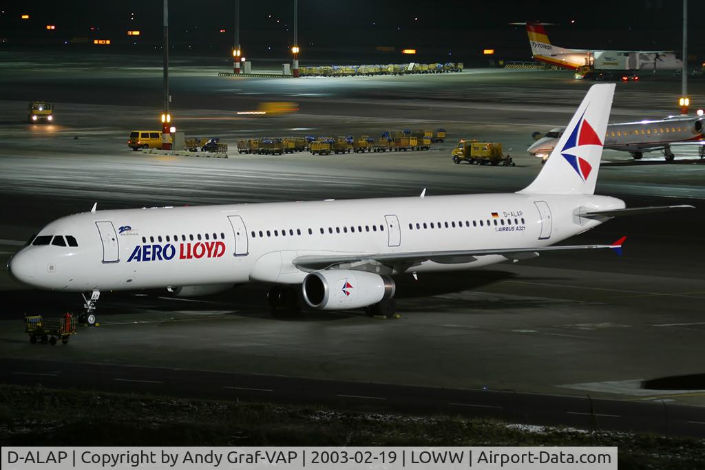 D-ALAP, 2001 Airbus A321-231 C/N 1421, Aero Lloyd A321
