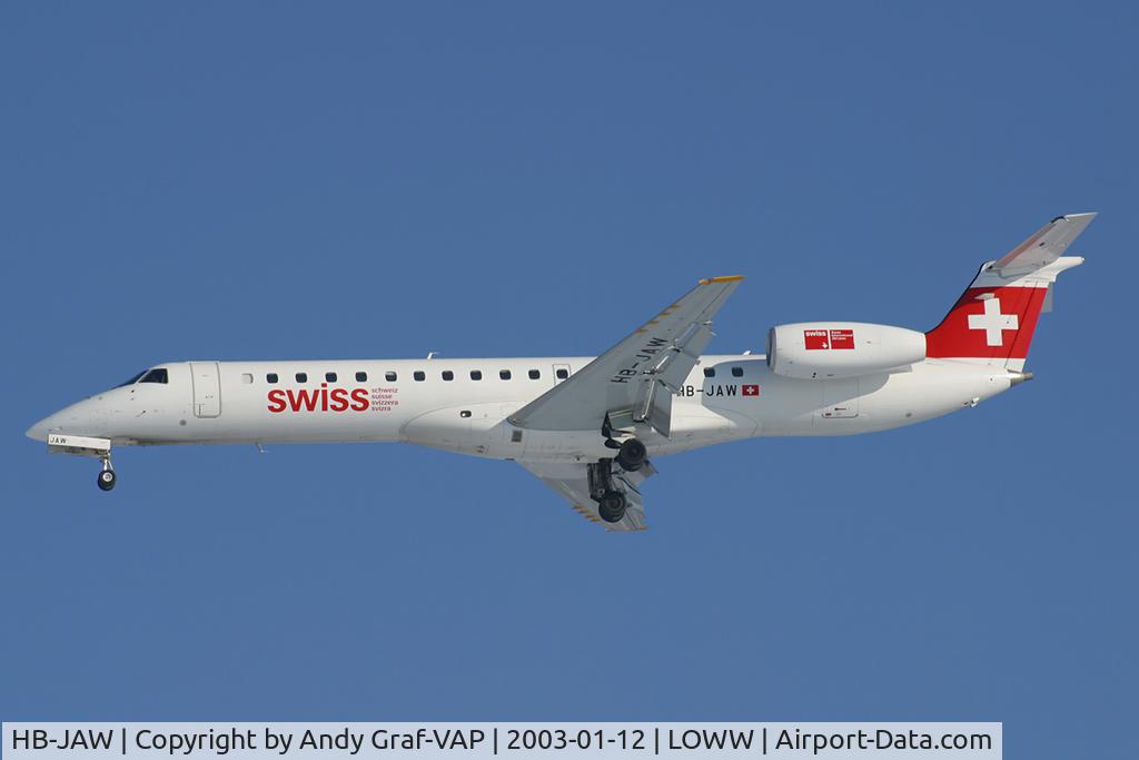 HB-JAW, Embraer EMB-145LU (ERJ-145LU) C/N 145580, SWISS EMB145