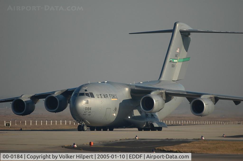 00-0184, 2000 Boeing C-17A Globemaster III C/N P-84, C-17 c/n P-84 McChord