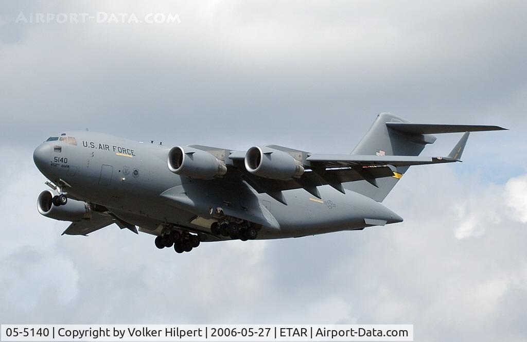 05-5140, 2007 Boeing C-17A Globemaster III C/N F-147/P-140, Charleston