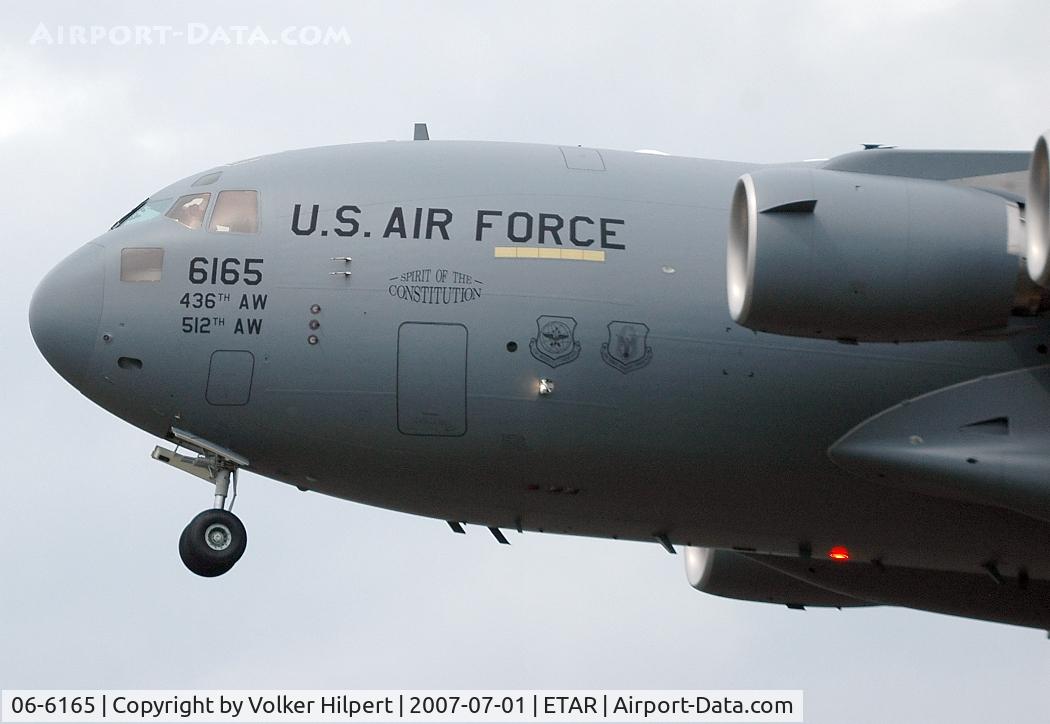 06-6165, 2006 Boeing C-17A Globemaster III C/N F-174/P-165, Dover