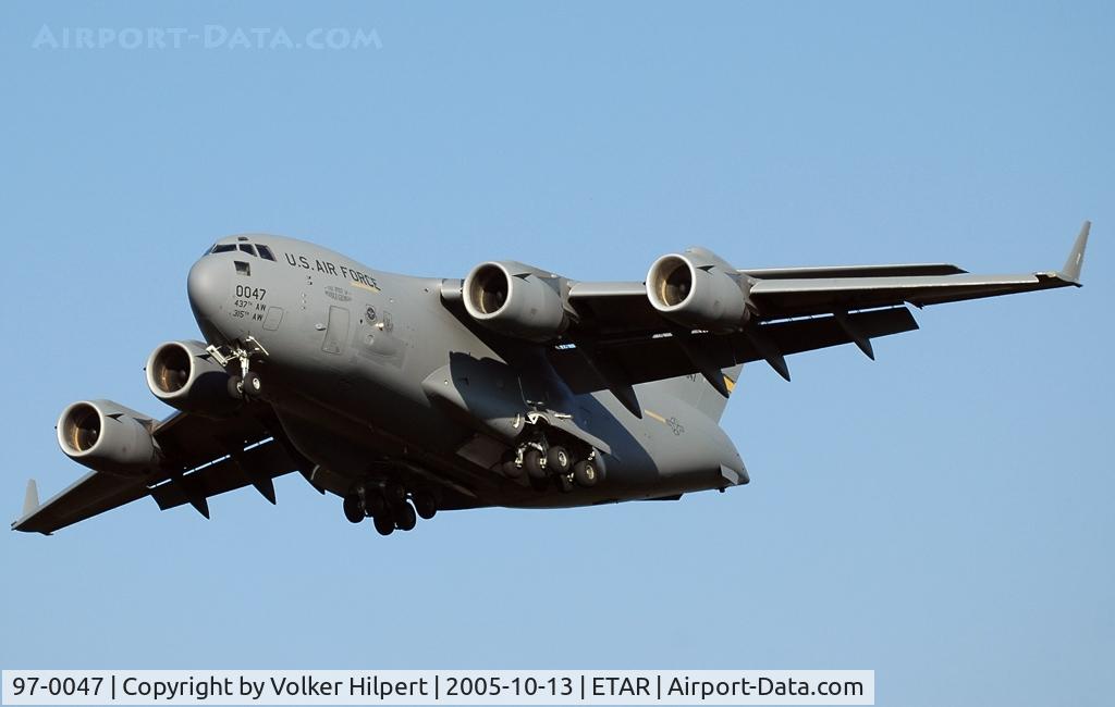 97-0047, 1997 Boeing C-17A Globemaster III C/N P-47, at rms
