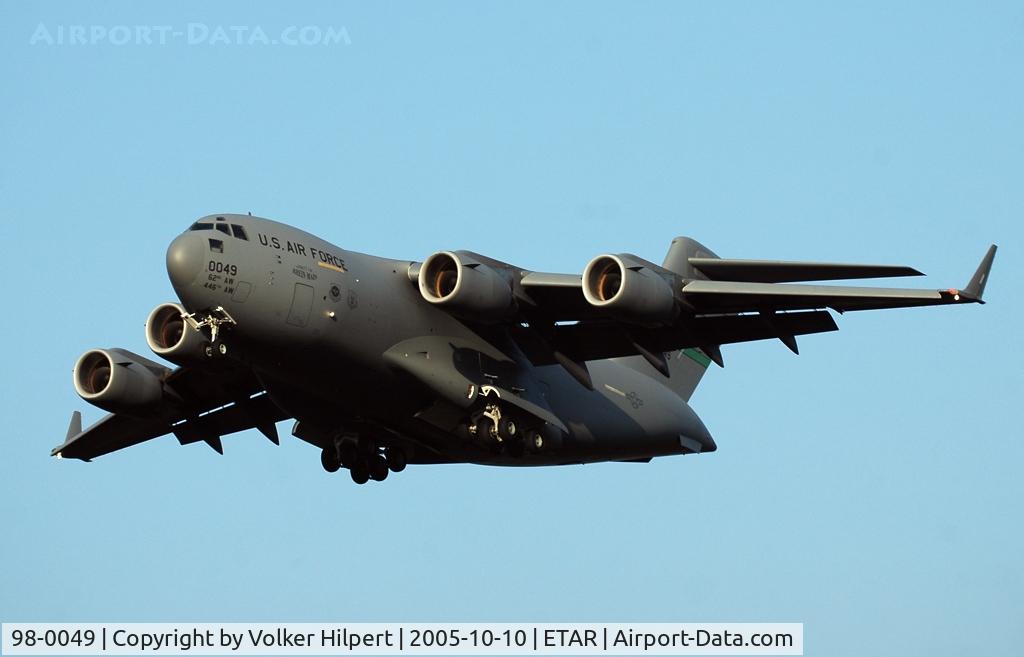 98-0049, 1998 Boeing C-17A Globemaster III C/N 50053, C-17