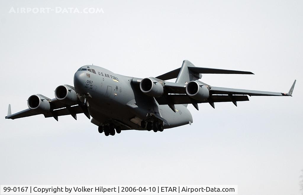 99-0167, 1999 Boeing C-17A Globemaster III C/N 50071/P-67, C-17 at rms