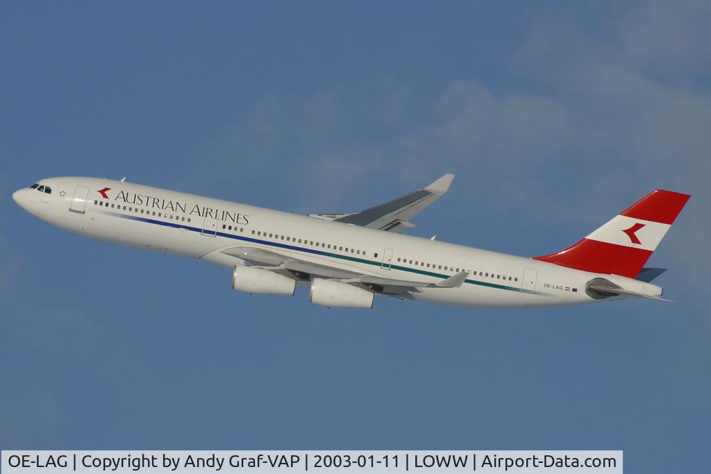 OE-LAG, 1995 Airbus A340-212 C/N 075, Austrian Airlines A340-200