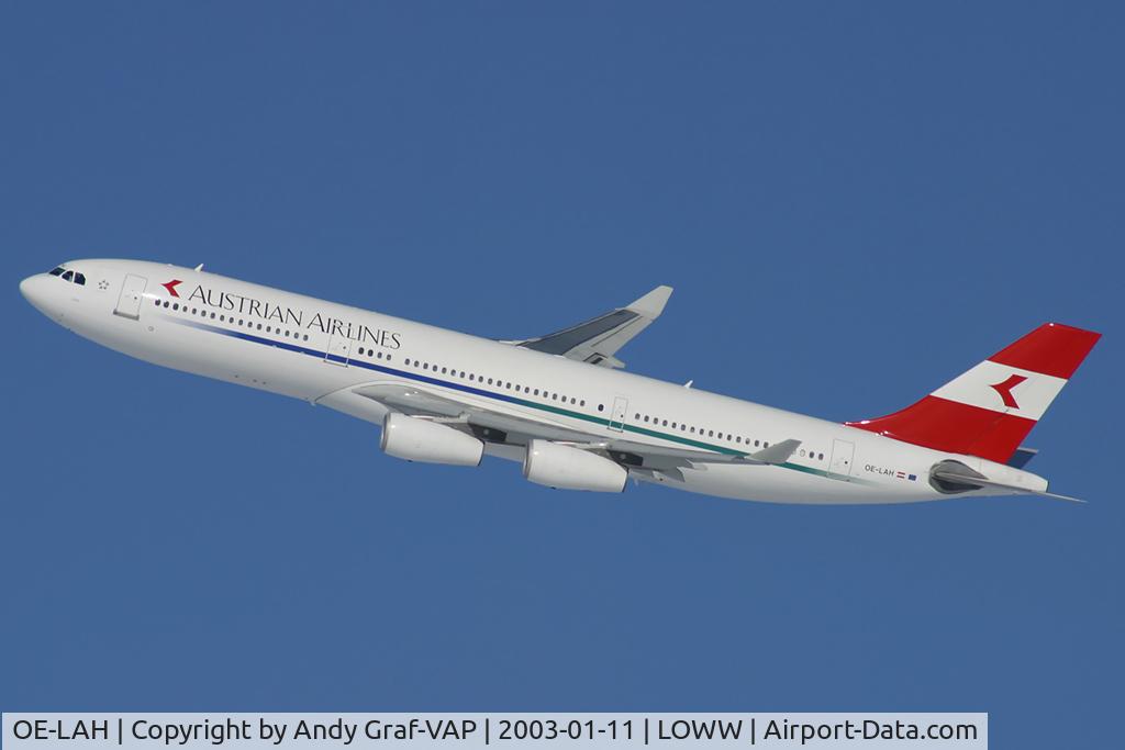 OE-LAH, 1995 Airbus A340-212 C/N 081, Austrian Airlines A340-200