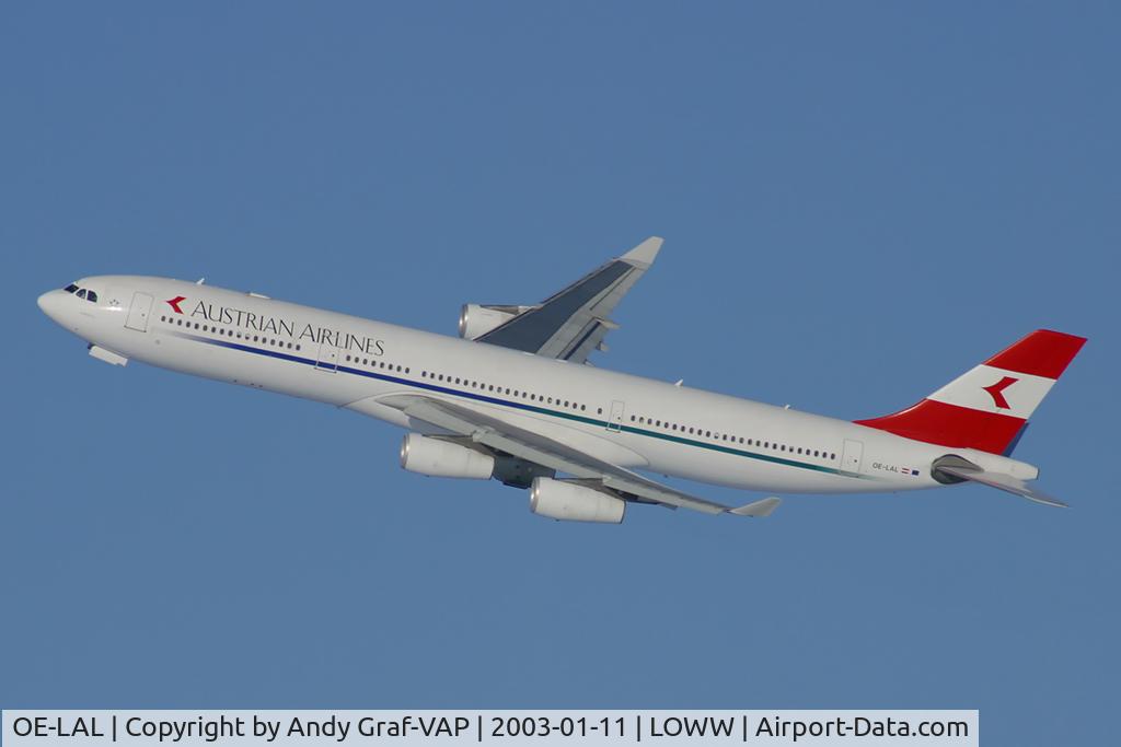 OE-LAL, 1999 Airbus A340-313 C/N 263, Austrian Airlines A340-300
