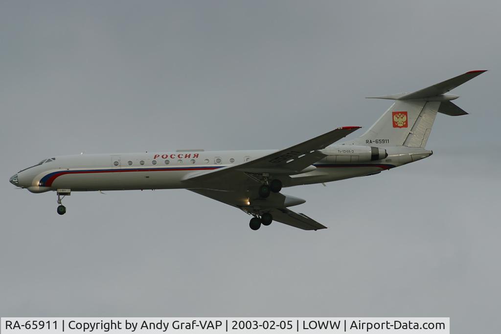 RA-65911, 1982 Tupolev Tu-134AK C/N 63972, Rossija TU-134