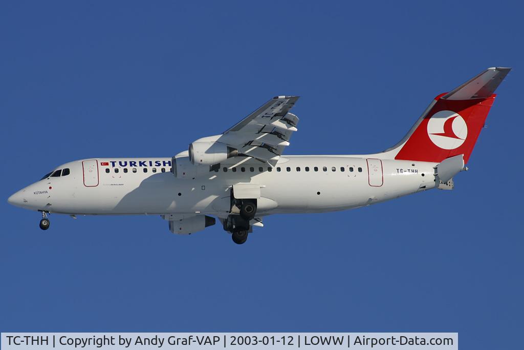 TC-THH, 1994 British Aerospace Avro 146-RJ100 C/N E3243, Turkish Airlines Bae146