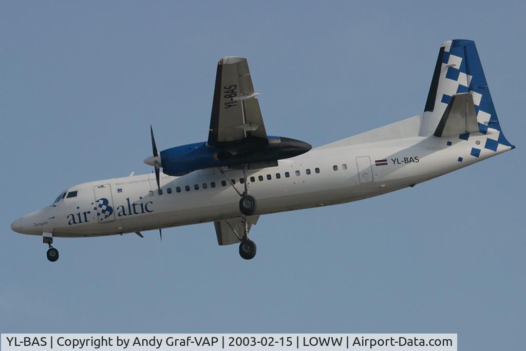 YL-BAS, 1989 Fokker 50 C/N 20162, Air Baltic F50