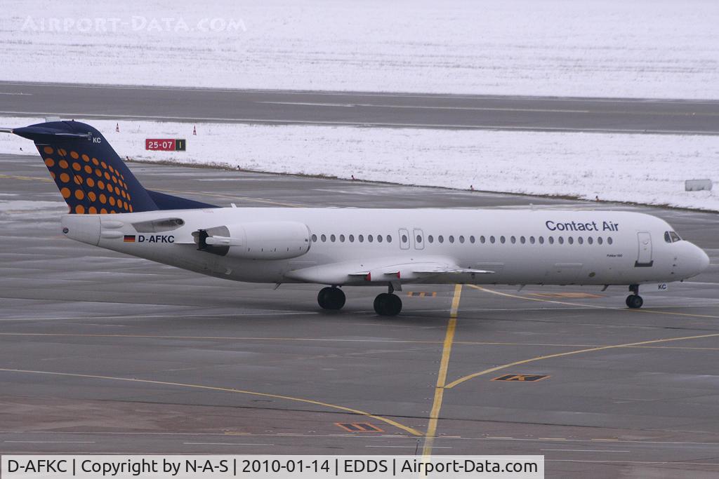 D-AFKC, 1996 Fokker 100 (F-28-0100) C/N 11496, Based