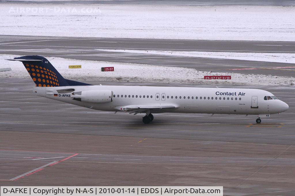 D-AFKE, 1995 Fokker 100 (F-28-0100) C/N 11505, Based