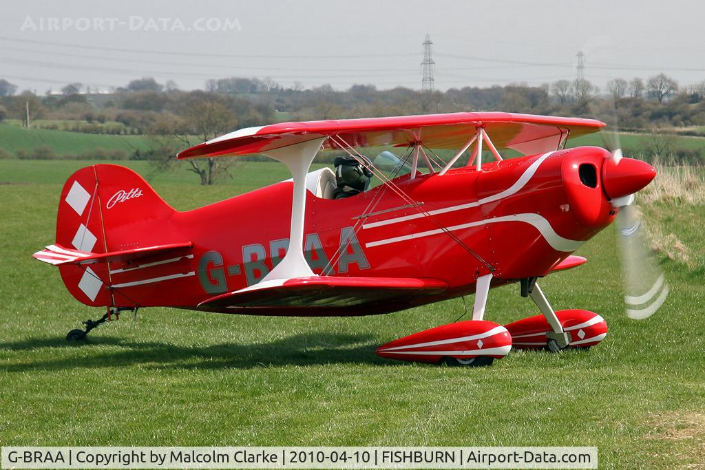G-BRAA, 1965 Pitts S-1C Special C/N 101-GM, Pitts S-1C Special at Fishburn Airfield in 2010.