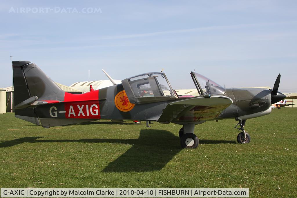 G-AXIG, 1971 Scottish Aviation Bulldog Series 100 Model 104 C/N BH120/002, Scottish Aviation Bulldog 104 at Fishburn Airfield in 2010.