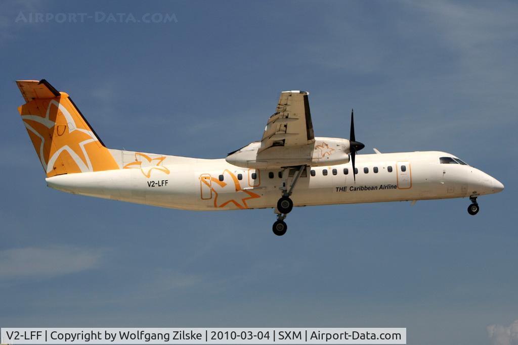 V2-LFF, 1995 De Havilland Canada DHC-8-311B Dash 8 C/N 410, visitor