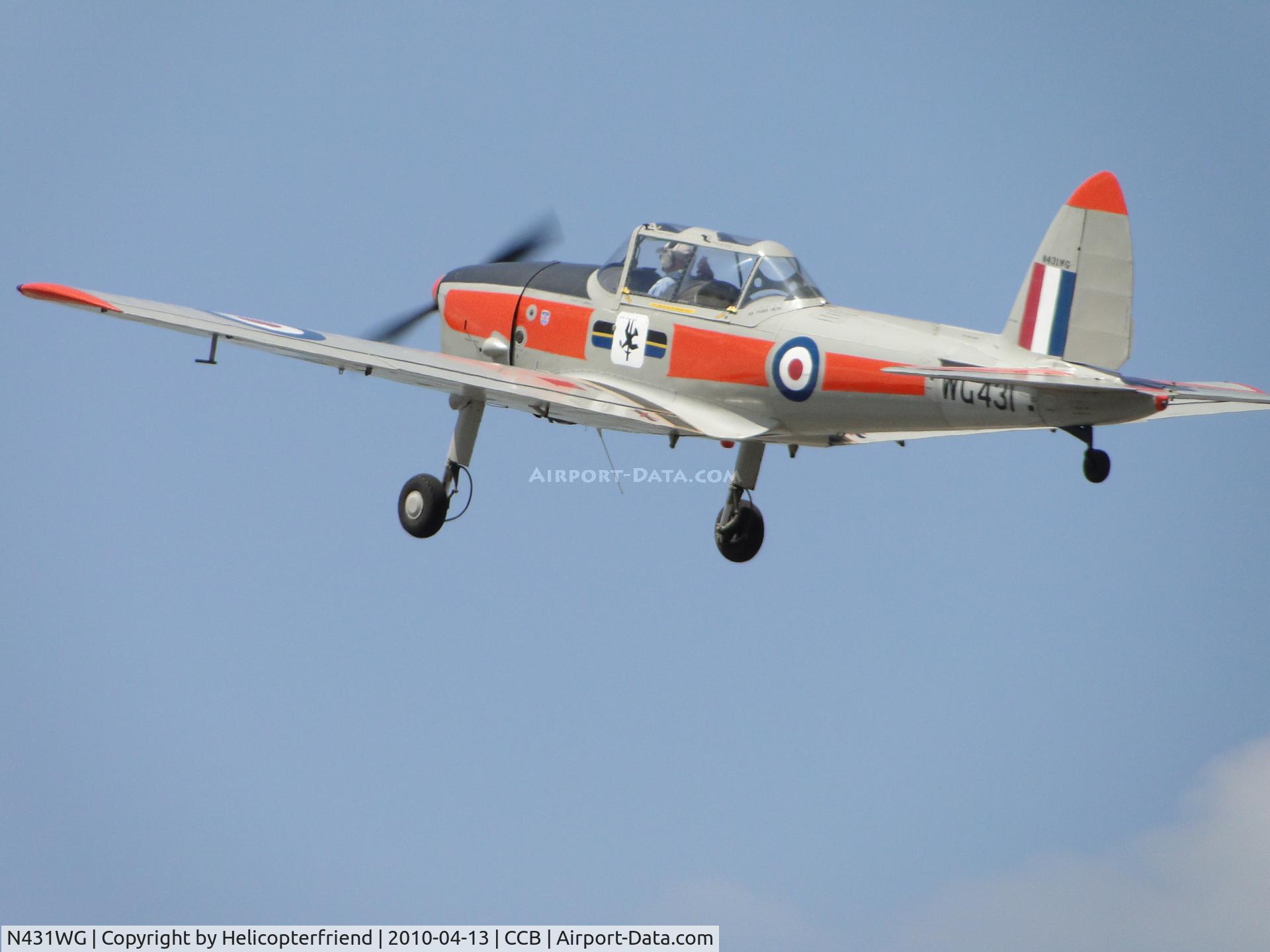 N431WG, 1951 De Havilland DHC-1 Chipmunk 22 C/N C1/0505, Airbourne and out for a flight