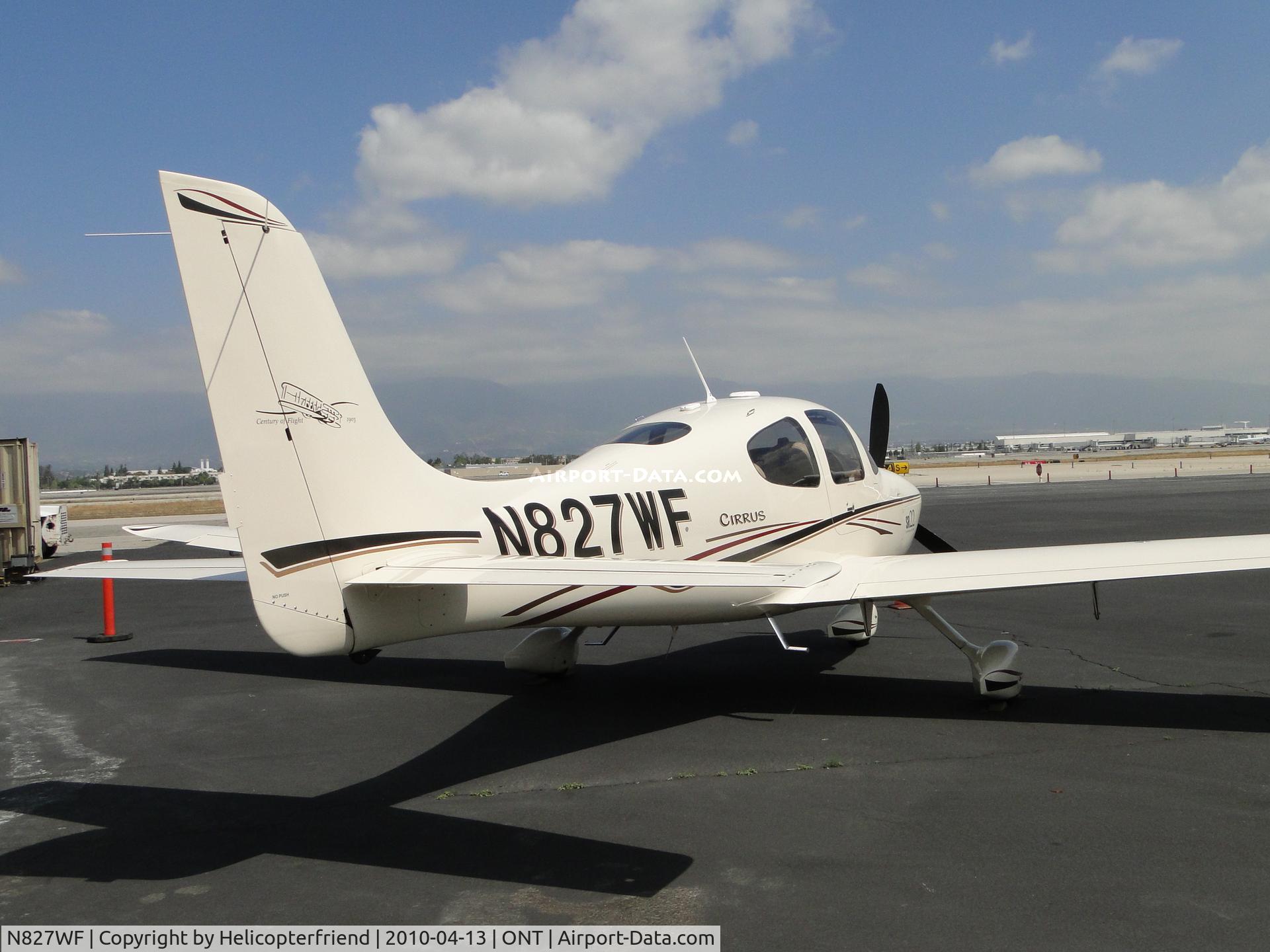 N827WF, 2003 Cirrus SR22 C/N 0667, Parked at Ontario