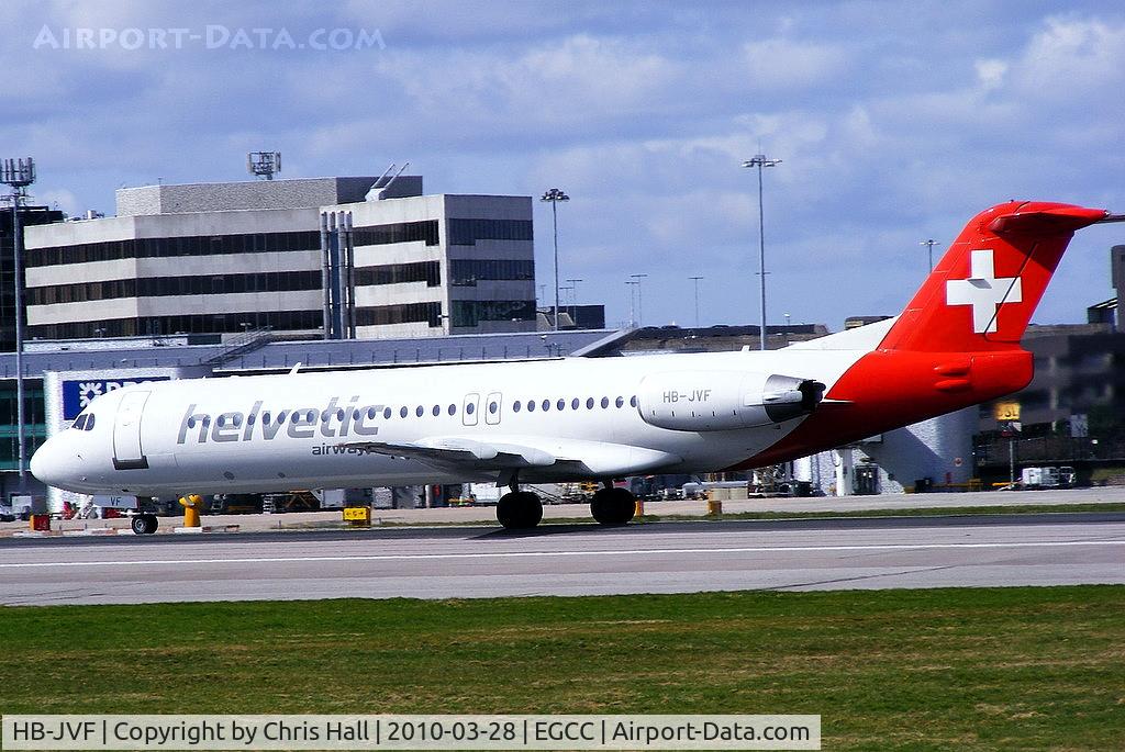 HB-JVF, 1993 Fokker 100 (F-28-0100) C/N 11466, Helvetic Airlines