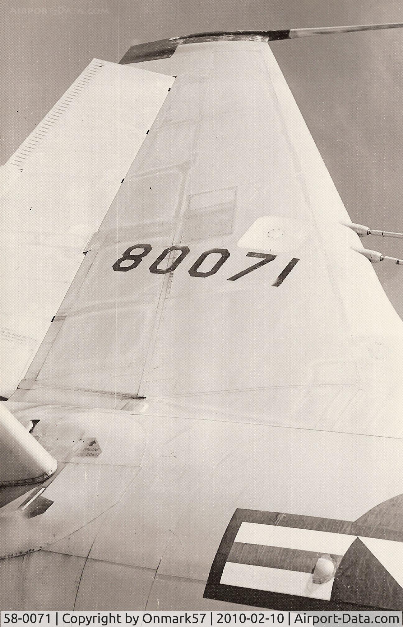 58-0071, 1958 Boeing KC-135Q Stratotanker C/N 17816, KC-135Q at Malmstrom AFB, 1975