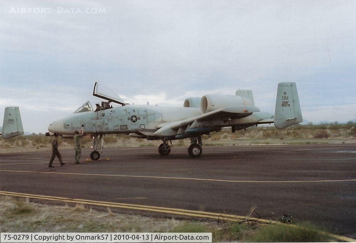 75-0279, 1975 Fairchild Republic A-10A Thunderbolt II C/N A10-0028, Fairchild A-10A from DM at Gila Bend AFS, 1978