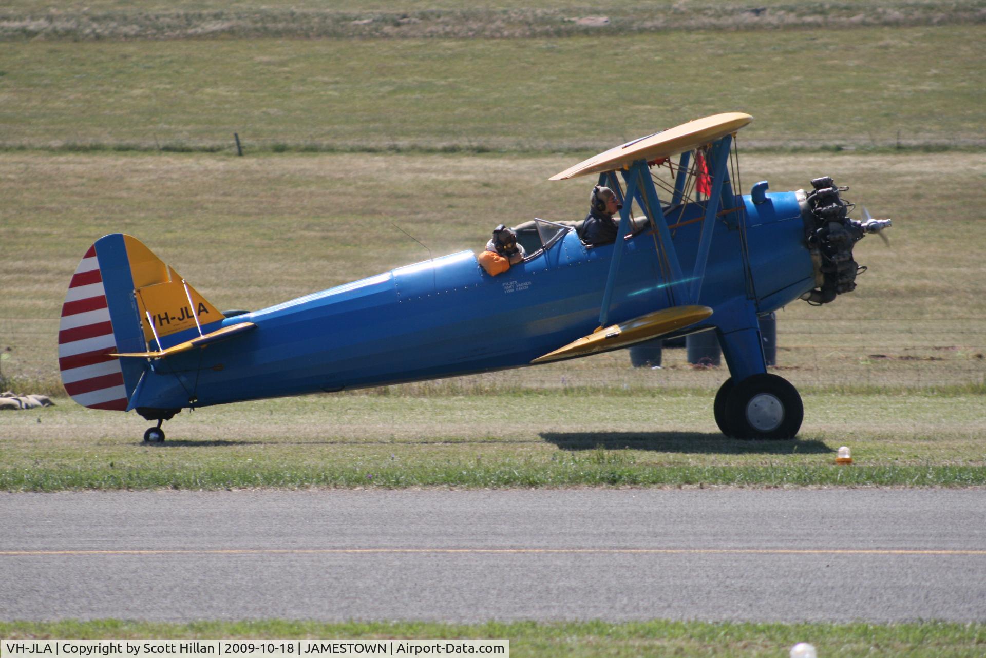 VH-JLA, 1941 Boeing A75N1 C/N 75-2265, At the 2009 Jameston Airshow
