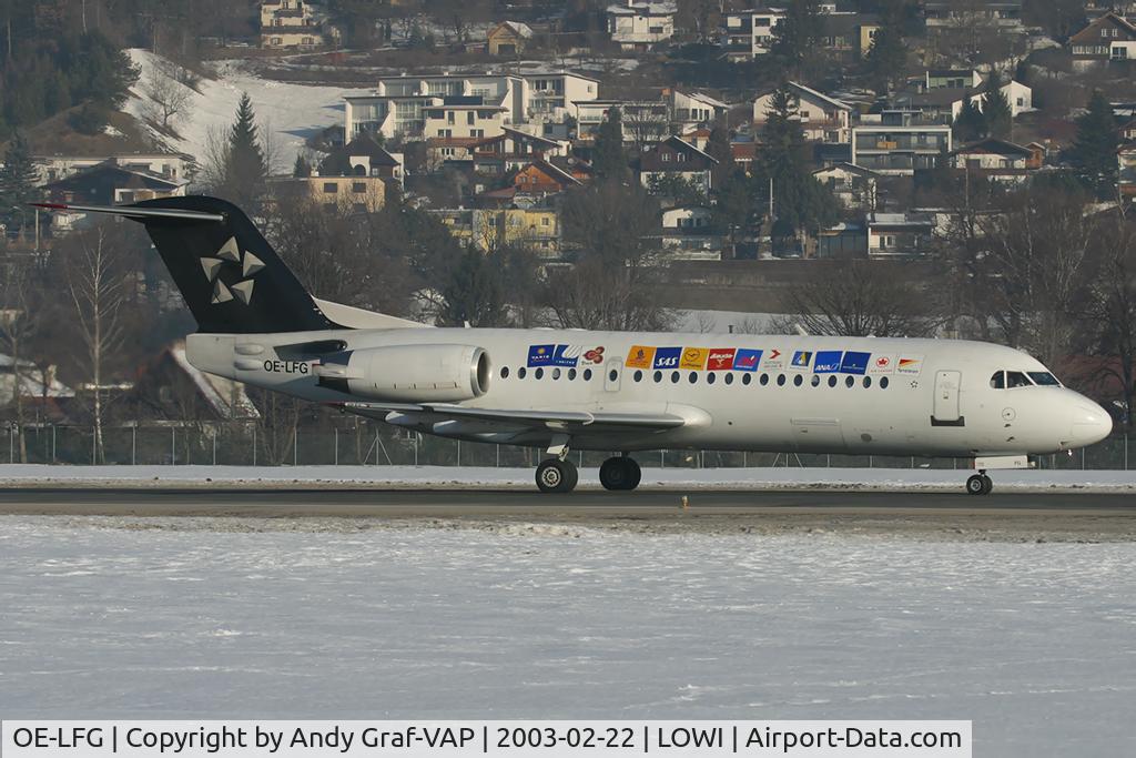 OE-LFG, 1995 Fokker 70 (F-28-0070) C/N 11549, Austrian Airlines F70