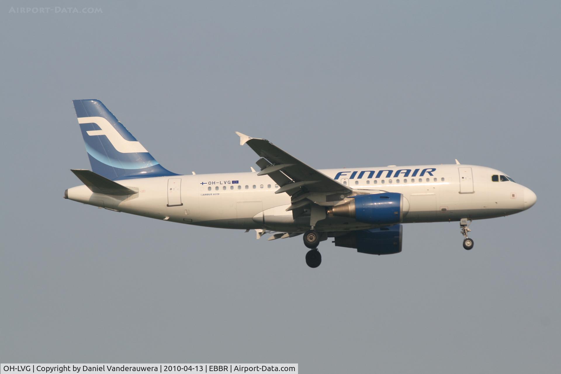 OH-LVG, 2003 Airbus A319-112 C/N 1916, Arrival of flight AY811 to RWY 02